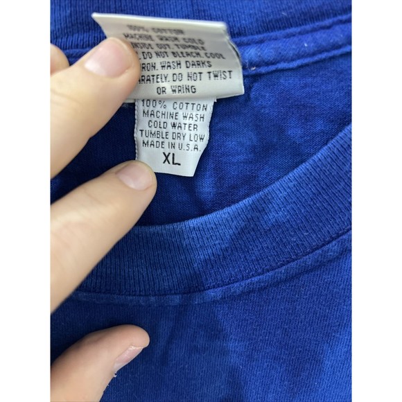 Vtg 90s Ragtops Sportswear Bird Dream Catcher Shirt Single Stitch Tie Dye Purple - Picture 5 of 6